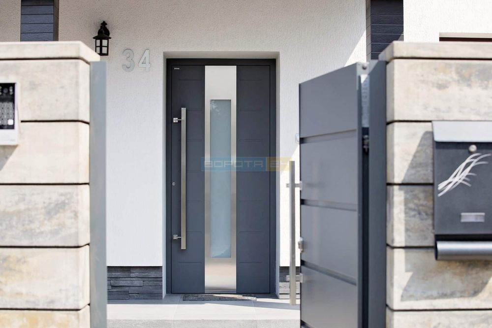 Входные наружные двери алюминиевые для дома WISNIOWSKI CREO 360, 1300, 2300, CREO, WISNIOWSKI