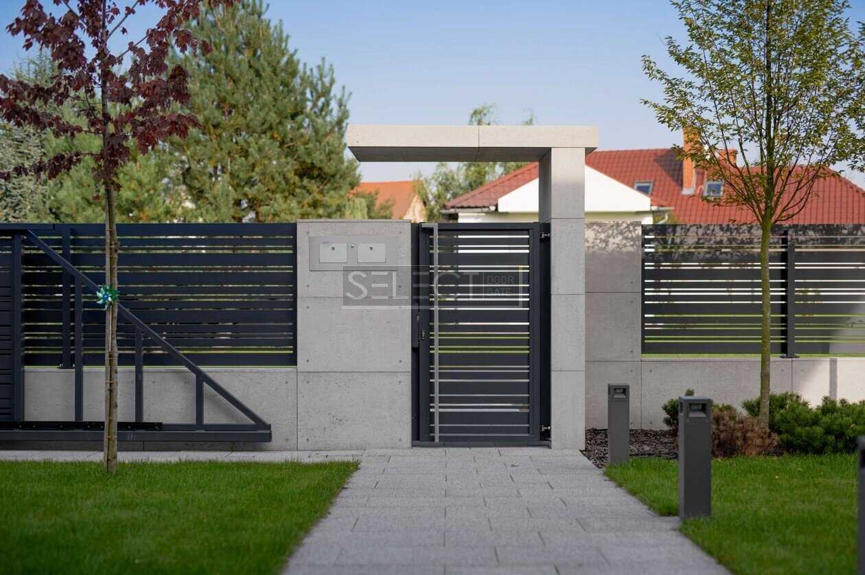секції з металу решітчасті огорожі - оцинковані паркани жалюзі, ранчо для приватного будинку - Установка Луцьк