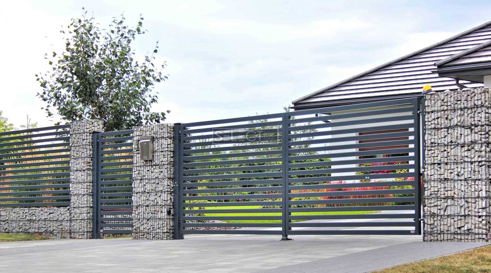 Насипний паркан з каменів - серія огорожі Габіон в сучасному дизайні - Чернівці