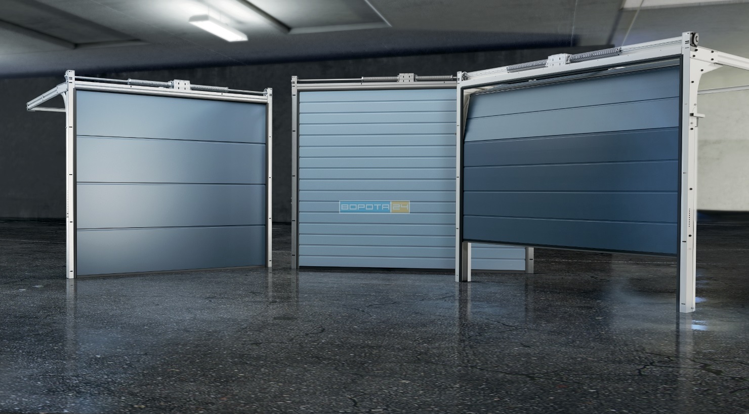 Сучасні ворота автоматичні для гаражу від заводу Гант - ролети підйомні в гараж - монтаж Рівне