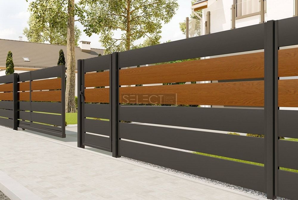 ОГОРОЖІ SELECT - металеві паркани серії PLUS LINE, розмір 1000х2000 мм, 1000, 2000, SELECT PLUS LINE, SELECT