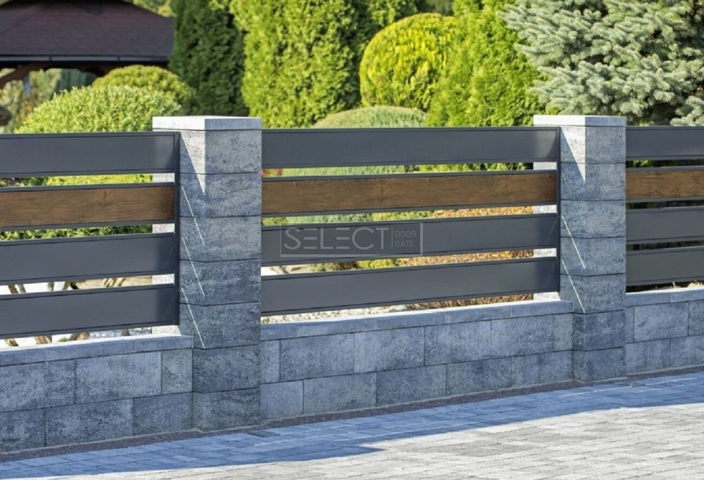 ОГОРОЖІ SELECT - металеві паркани серії PLUS LINE, розмір 1000х2000 мм, 1000, 2000, SELECT PLUS LINE, SELECT
