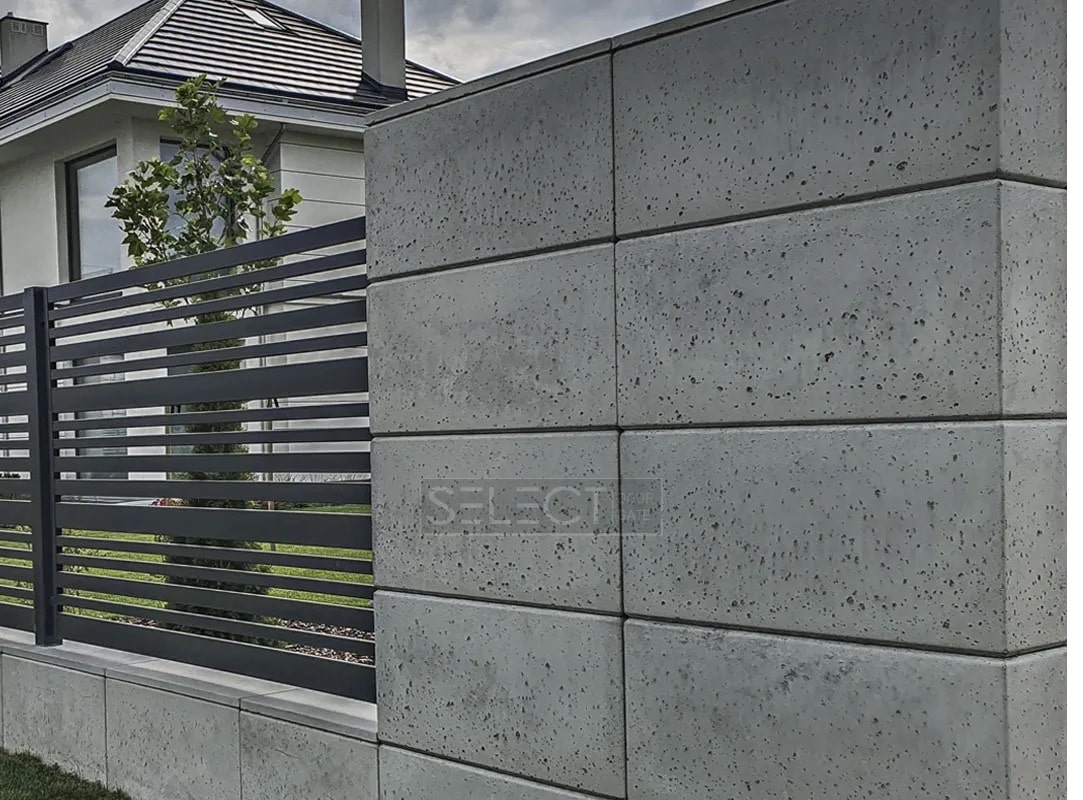 Купить блок бетонный - красивый современный забор для дома от производителя