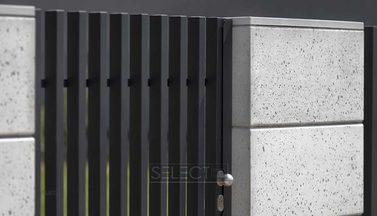 Забор из секций металлических и блоков из бетона - завод производитель Селект
