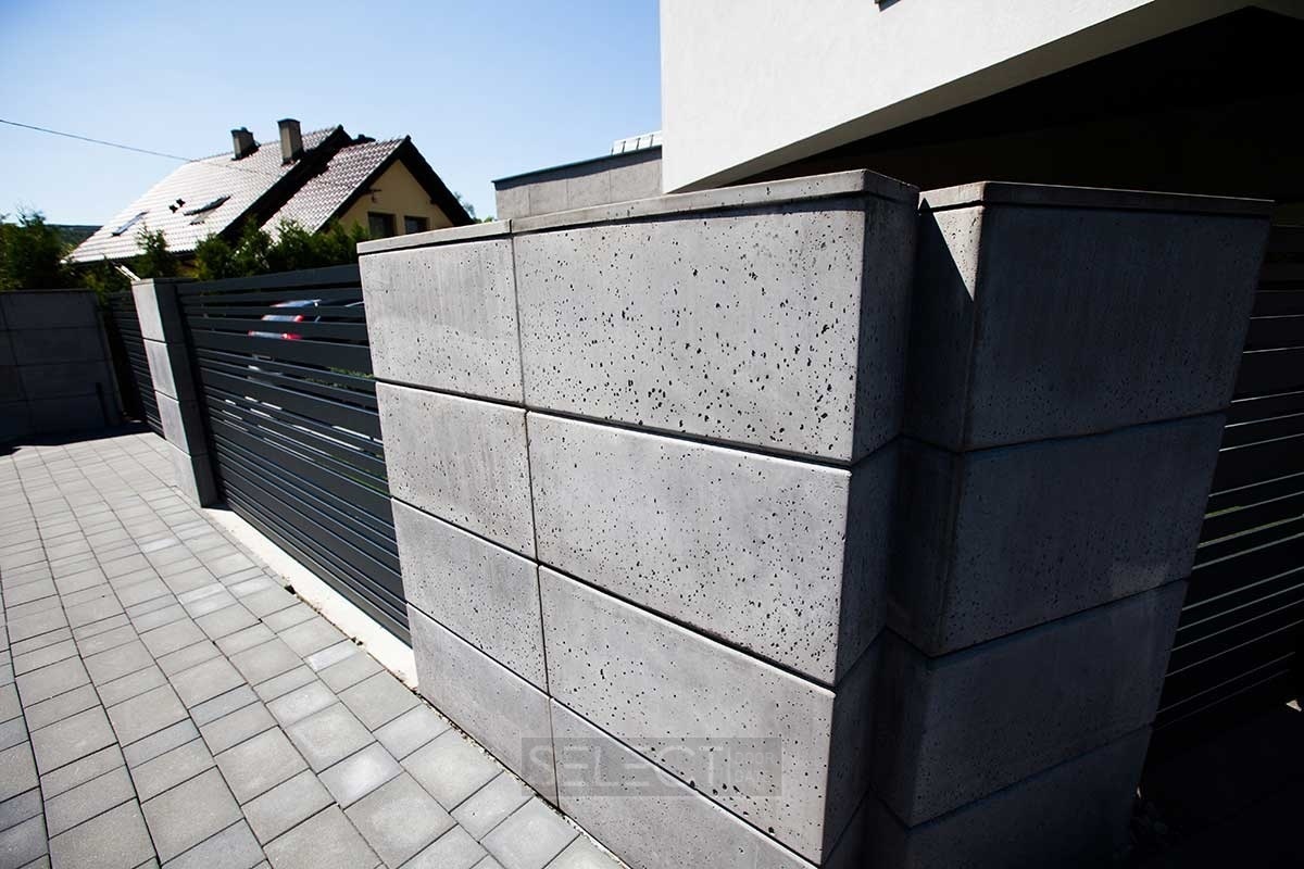 купити блок для паркану - архітектурний бетон - виробник селект 