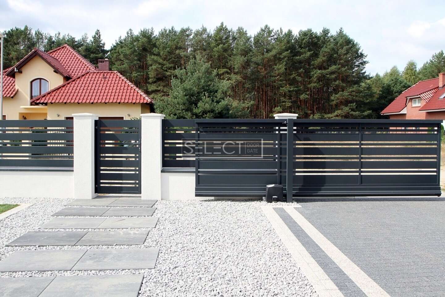 Ворота розсувні SELECT серії DECO LINE - купити установка Вінниця, Хмельницький